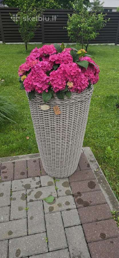 Rankų darbo pinti kašpo vazonai - nuotraukos Nr. 6