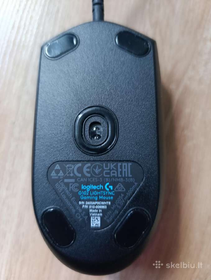 Žaidimų pelė Logitech G102 Lightsync Black - nuotraukos Nr. 2