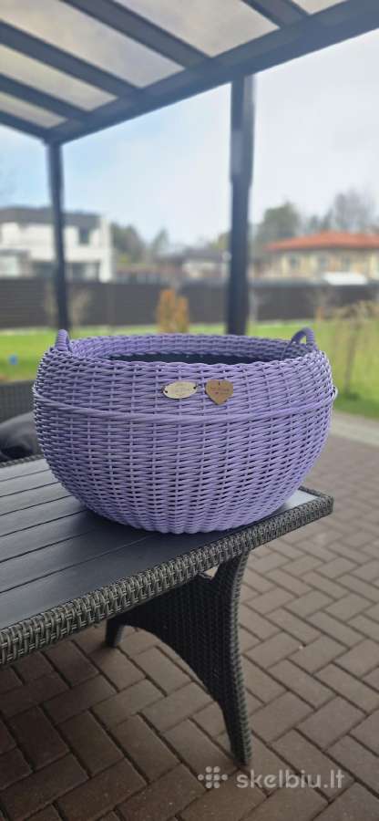 Rankų darbo pinti kašpo vazonai - nuotraukos Nr. 20