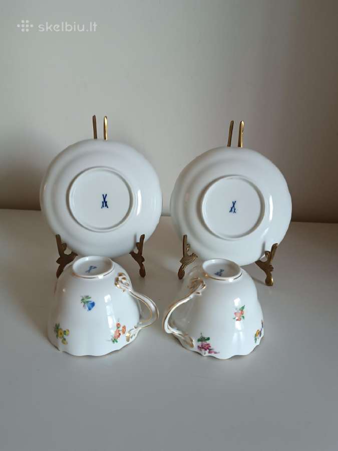 Porcelianiniai puodeliai Meissen - nuotraukos Nr. 10