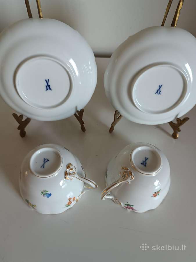 Porcelianiniai puodeliai Meissen - nuotraukos Nr. 11