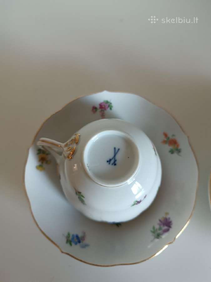 Porcelianiniai puodeliai Meissen - nuotraukos Nr. 12