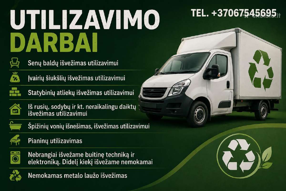 Perkraustymas šiuklių atliekų utilizavimas