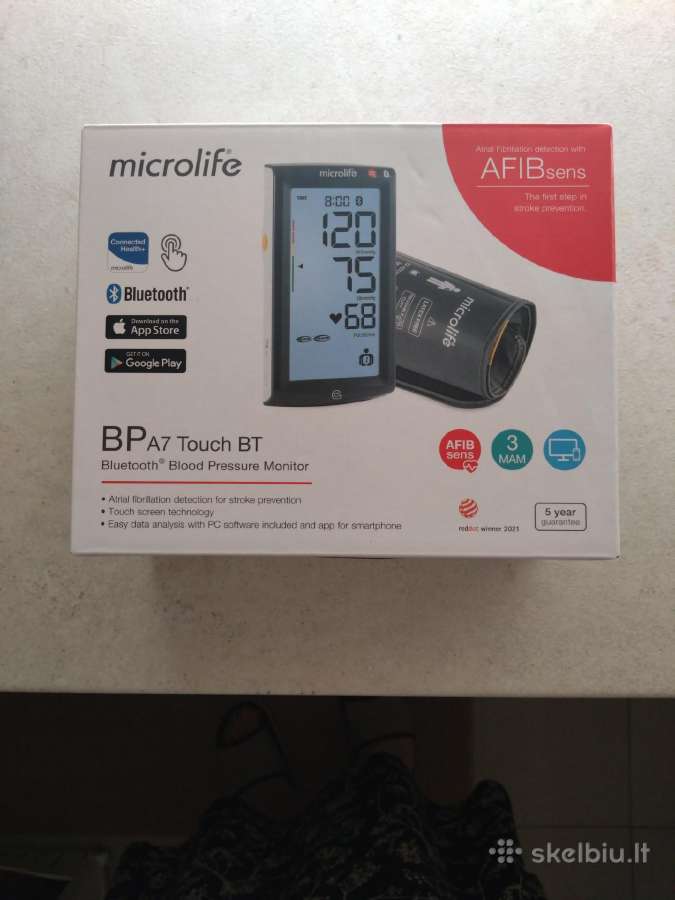 Microlife BP A7 Touch Bt kraujospūdžio matuoklis