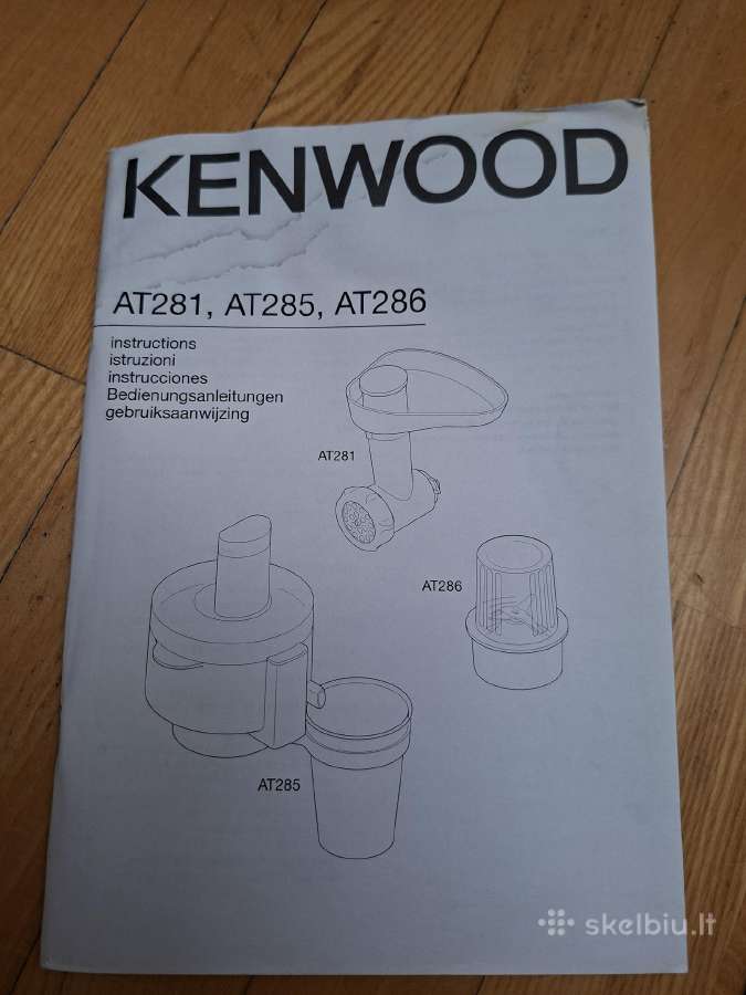 Virtuvinio kombaino Kenwood Km260 Prospero priedai - nuotraukos Nr. 5