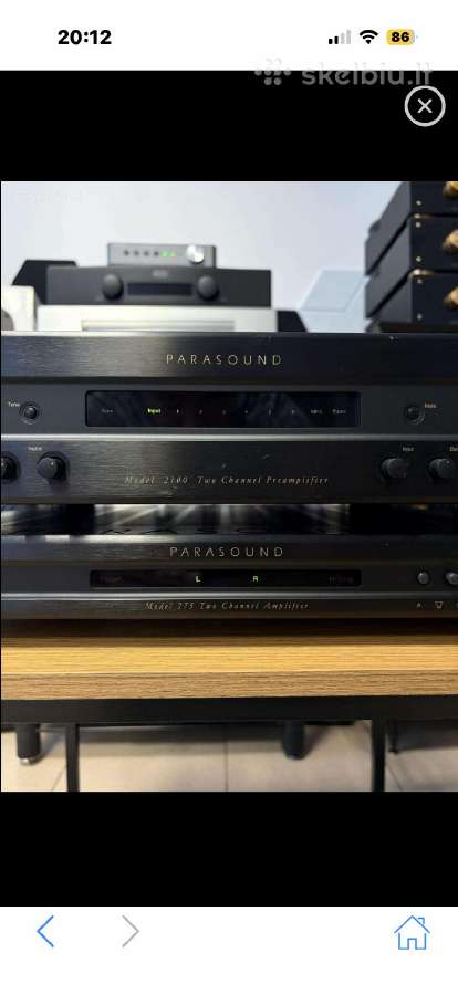 Parasound Stereo Komplektas (Usa)