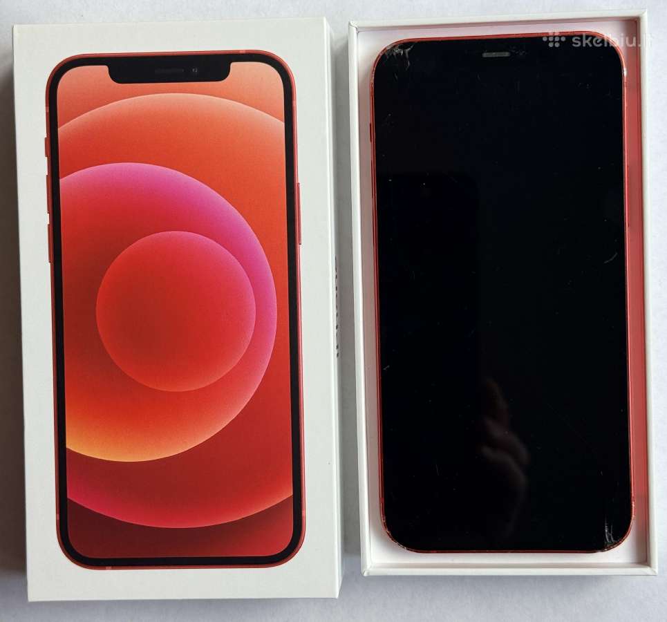 iPhone 12, raudonas, 64gb