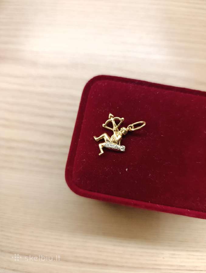 Auksinis pakabukas Šaulys (au, Sagittarius)