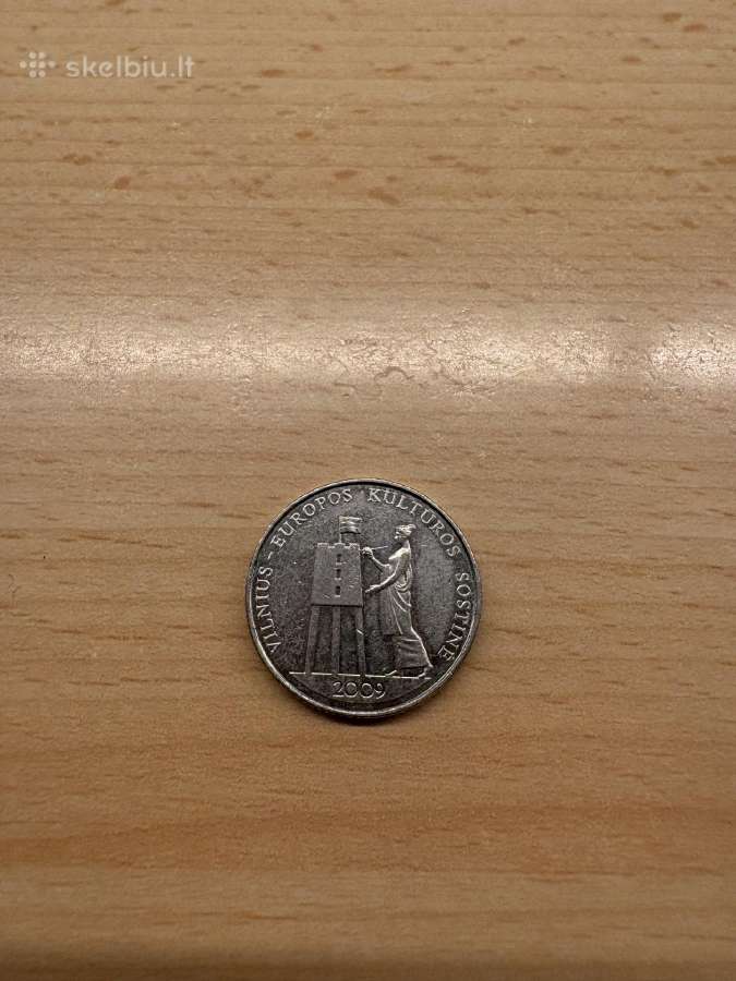 1 litas Vilnius Europos kultūros sostinė 2009