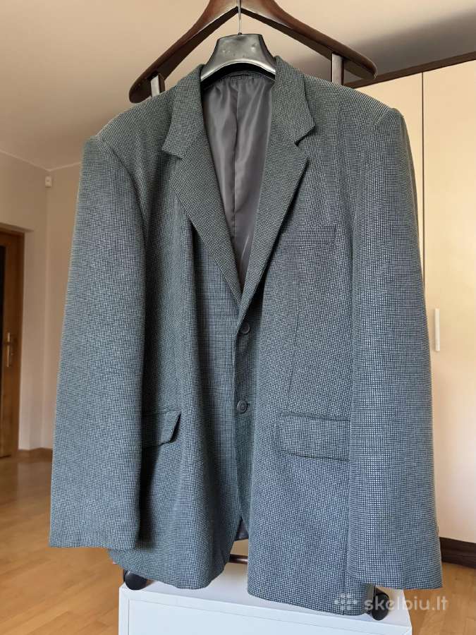 Žalias vintažinis vyriškas švarkas 3xl/4xl - nuotraukos Nr. 2