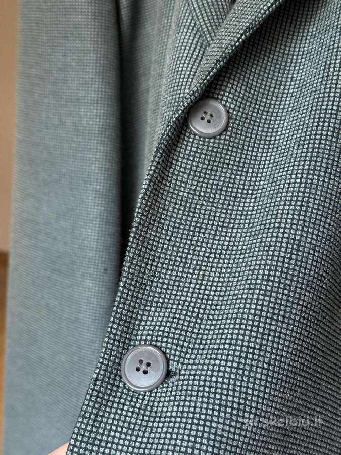 Žalias vintažinis vyriškas švarkas 3xl/4xl - nuotraukos Nr. 8