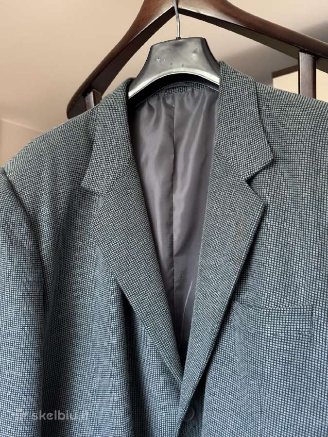 Žalias vintažinis vyriškas švarkas 3xl/4xl - nuotraukos Nr. 9