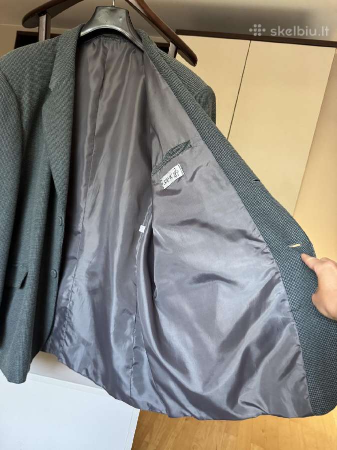 Žalias vintažinis vyriškas švarkas 3xl/4xl - nuotraukos Nr. 14