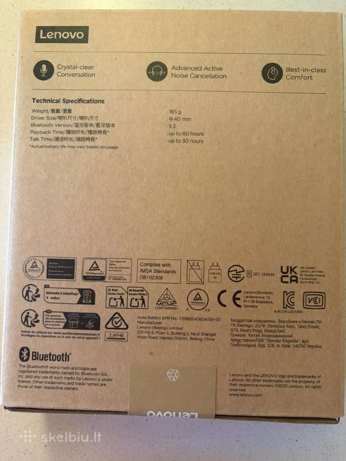 Naujos lenovo dual mode wireless anc ausines - nuotraukos Nr. 2