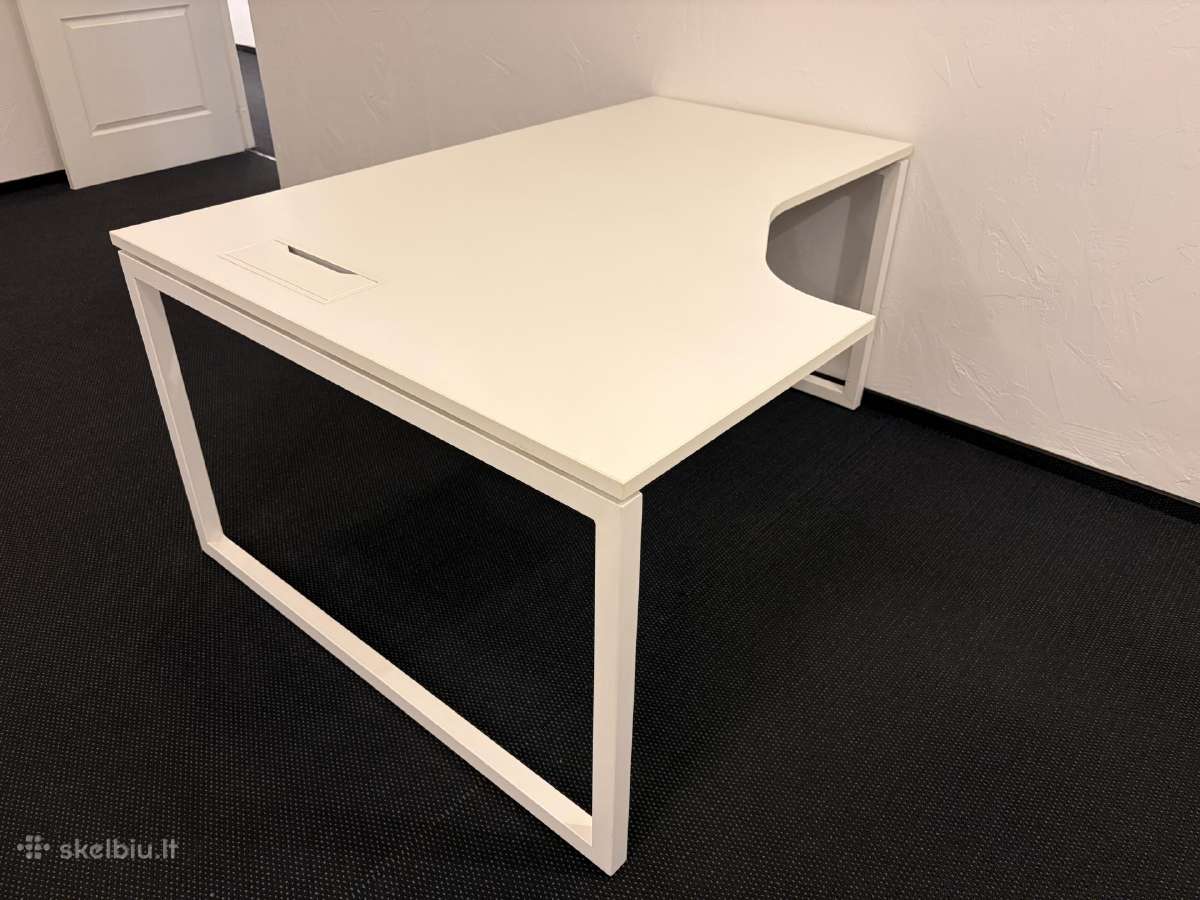 Kokybiškas baltas darbo stalas (ne ikea) - nuotraukos Nr. 2