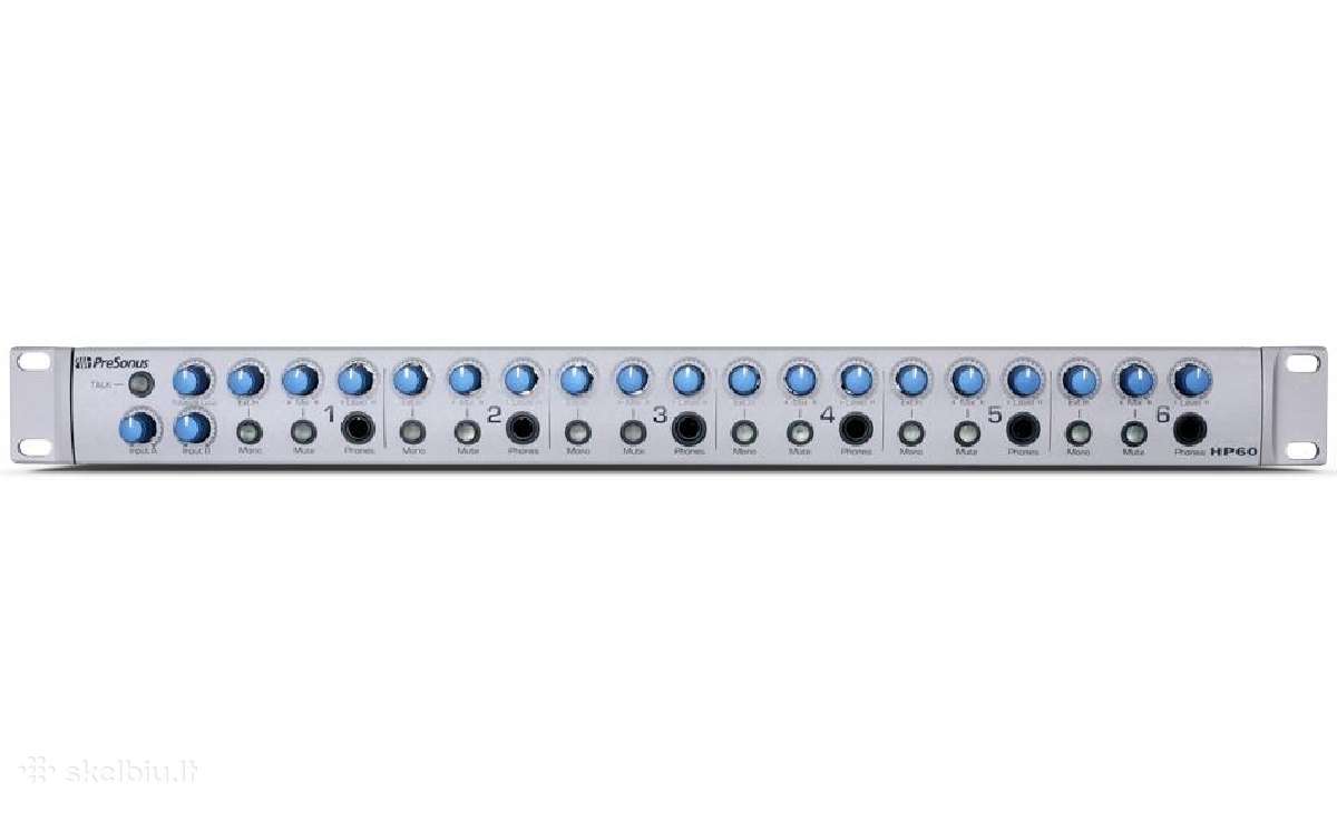 Presonus Hp60 6 kanalų ausinių stiprintuvas