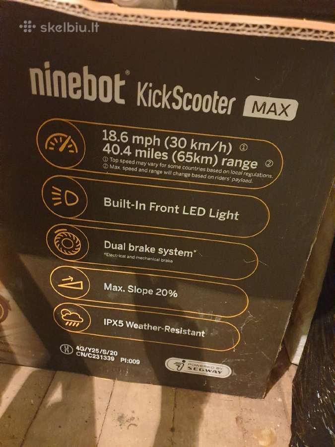 Segway Ninebot elektrinis paspirtukas