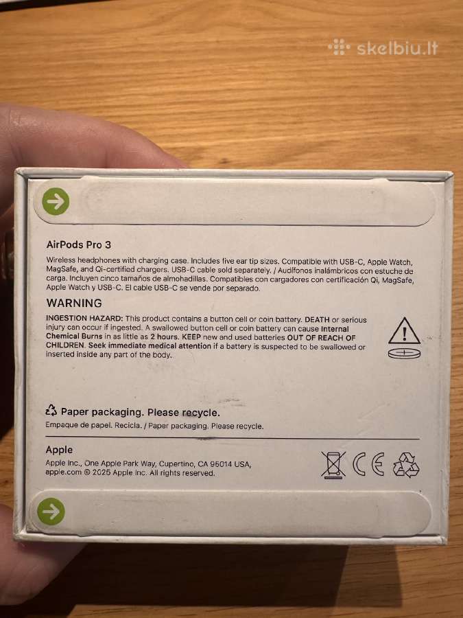Naujos Airpod Pro 3 (2025m) ausinės - nuotraukos Nr. 4