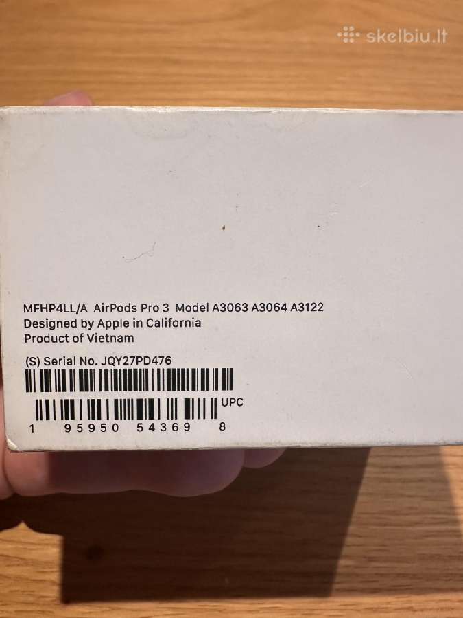 Naujos Airpod Pro 3 (2025m) ausinės - nuotraukos Nr. 5