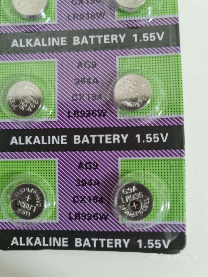 Baterijos Lr936w 1,55v - nuotraukos Nr. 2