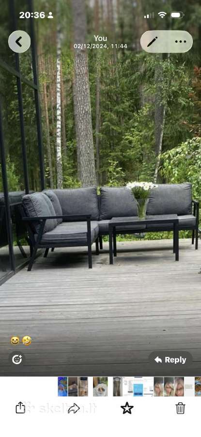 Lauko kampinė moderni sofa prabangi ir ilgaamžė - nuotraukos Nr. 2