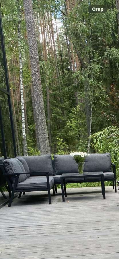 Lauko kampinė moderni sofa prabangi ir ilgaamžė - nuotraukos Nr. 9