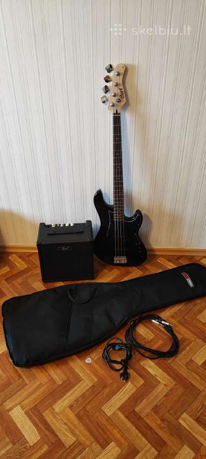 Bosinė gitara Cort Gb34jj su kubu ir dėklu