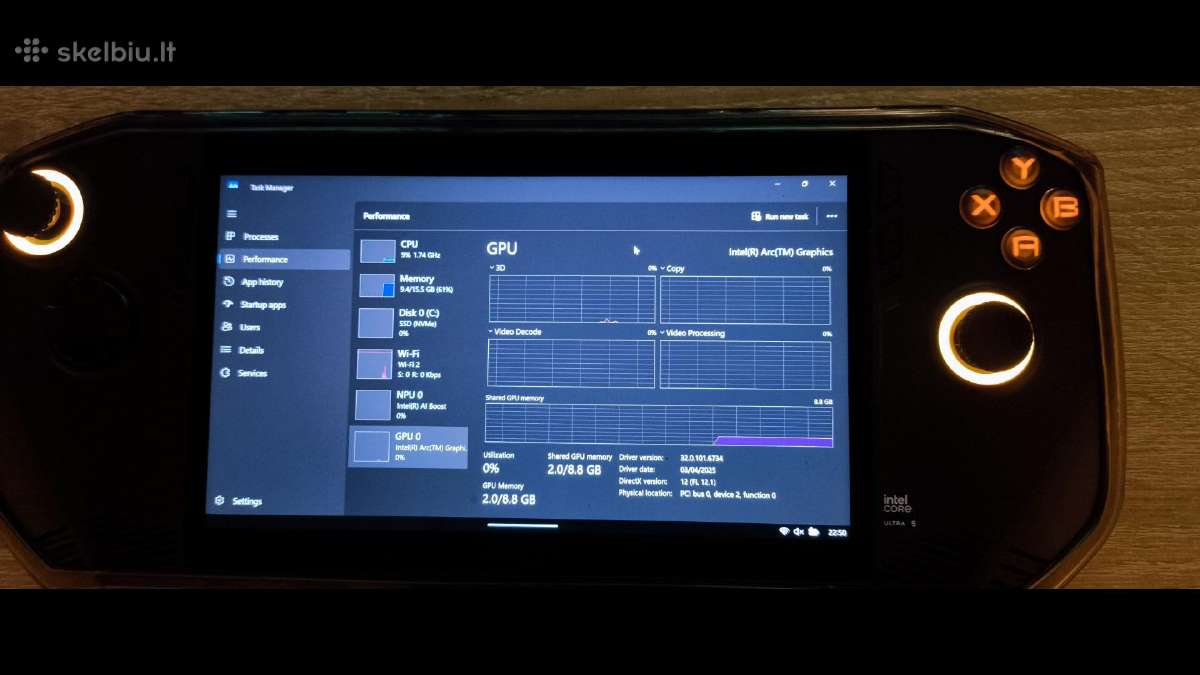 Msi Claw A1m - nuotraukos Nr. 3