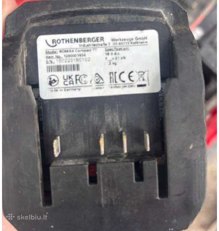 Santechninis Presas Rothenberger Romax Compact TT - nuotraukos Nr. 4