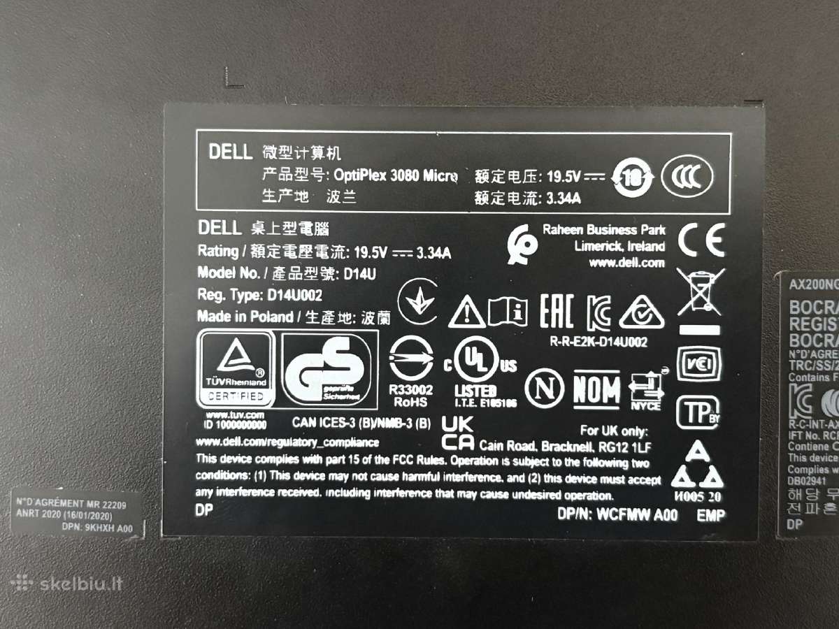 „Dell Optiplex 3080“, 10-OS kartos, „Core i5-10500 - nuotraukos Nr. 4