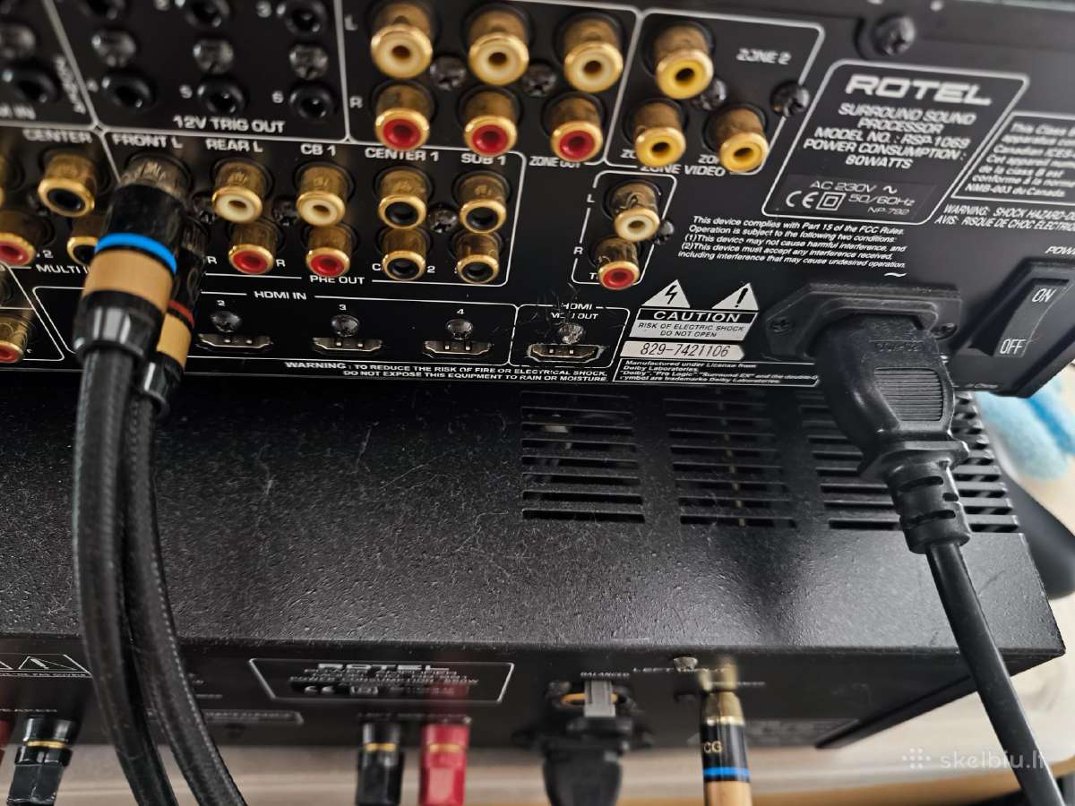 Rotel Rsp 1069 dovanų Onkyo tx sr577 - nuotraukos Nr. 2