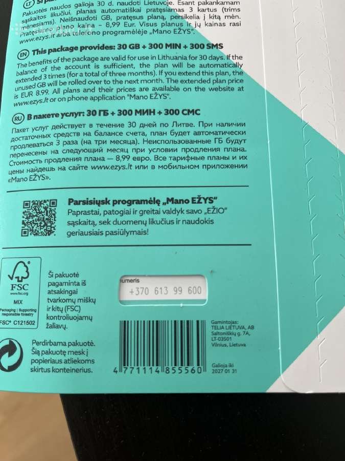 Įsimintinas numeris