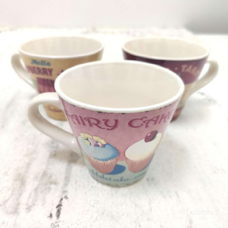 Rinkinys, keramikos retro stiliaus puodelis, 3 - nuotraukos Nr. 8