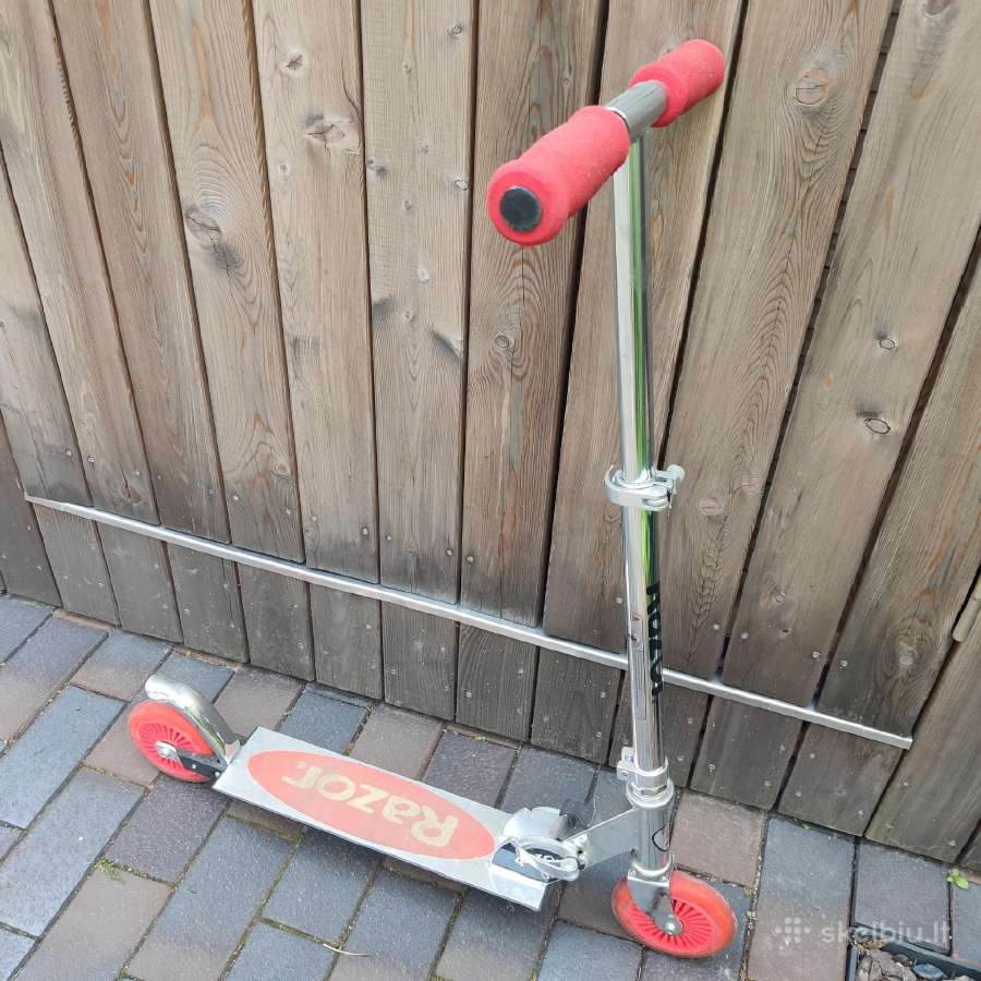 "Razor" paspirtukas plieninu rėmu raudonais ratais - nuotraukos Nr. 3