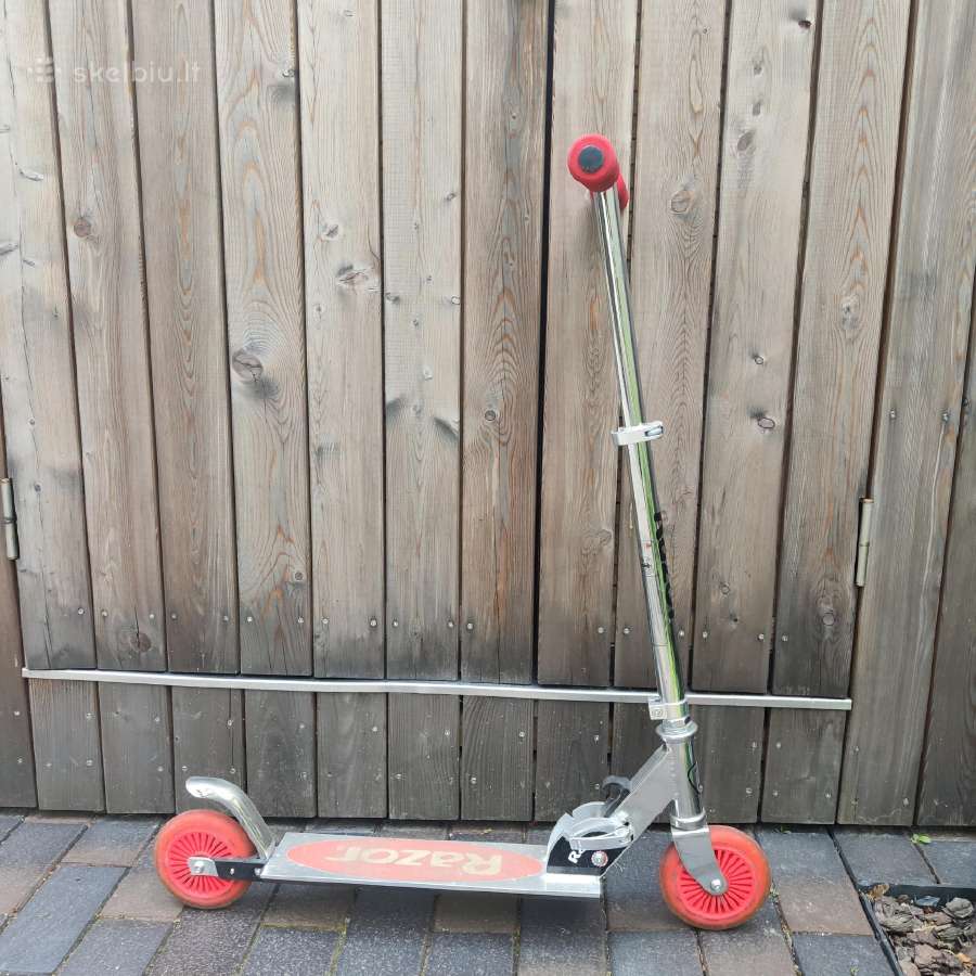 "Razor" paspirtukas plieninu rėmu raudonais ratais - nuotraukos Nr. 4