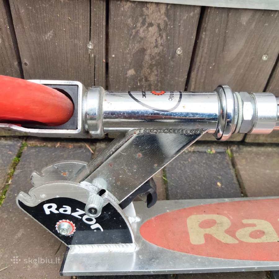 "Razor" paspirtukas plieninu rėmu raudonais ratais - nuotraukos Nr. 11