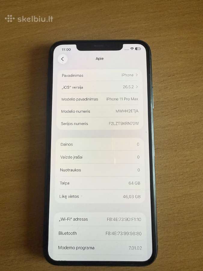 iPhone 11pro Max 64gb ir iPhone 11 pro 64gb - nuotraukos Nr. 4