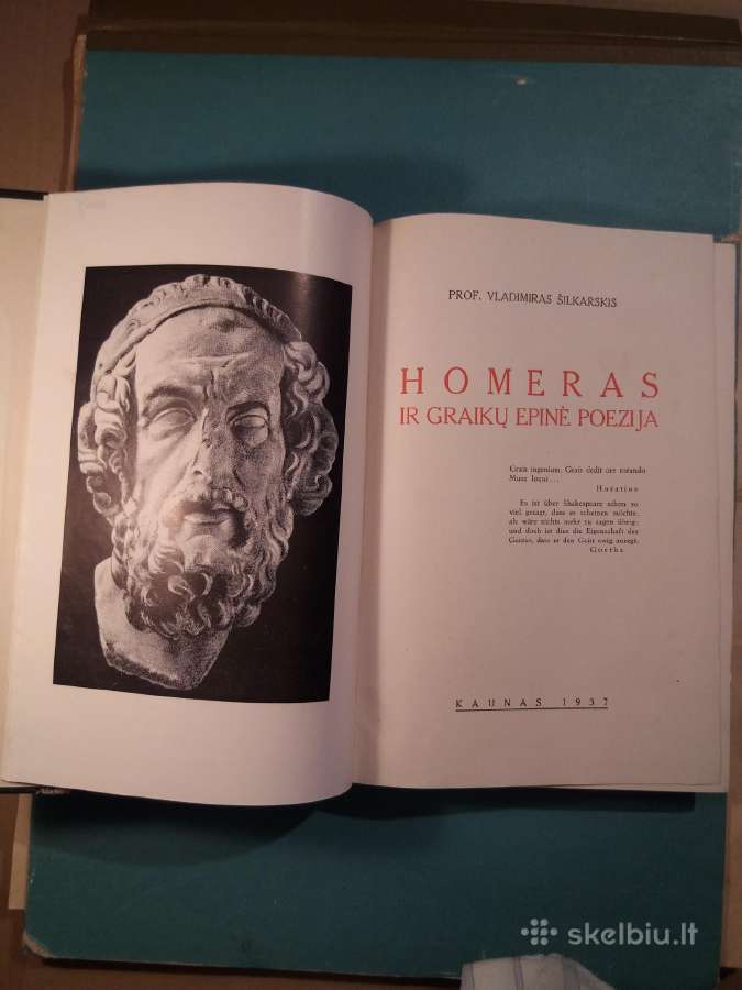V.šilkarskis. Homeras ir graikų epinė poezija.1937 - nuotraukos Nr. 2