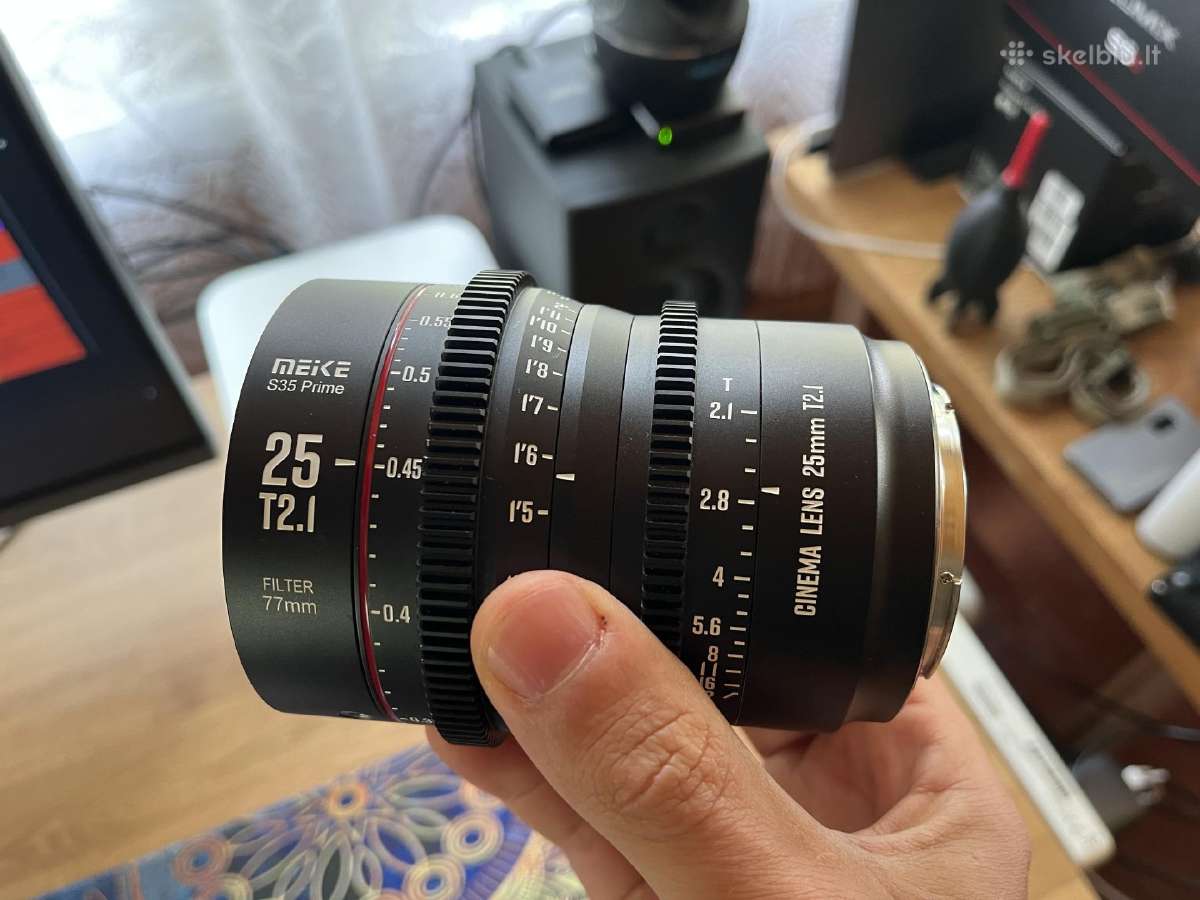 Meike 25mm T2.1 S35 Cine Prime Objektyvas - nuotraukos Nr. 2