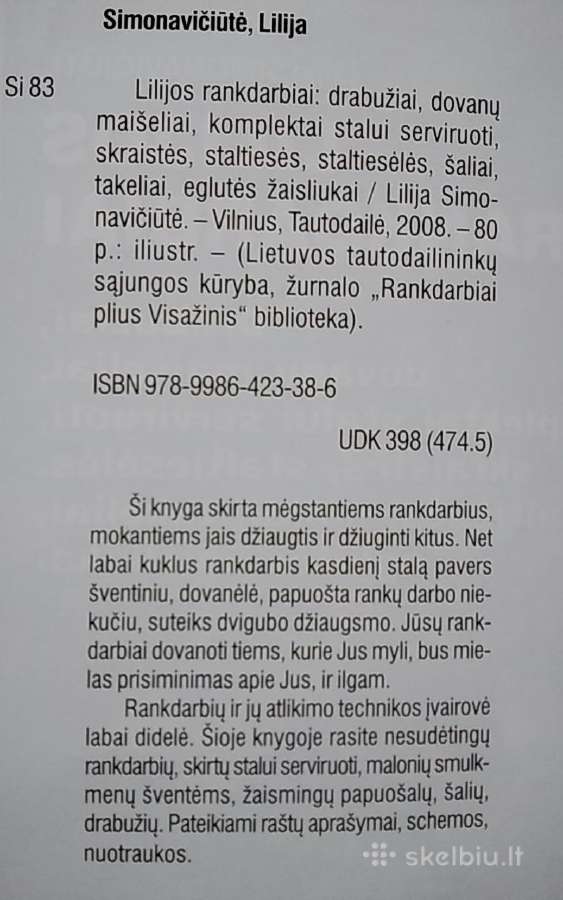 Lilijos rankdarbiai - nuotraukos Nr. 2