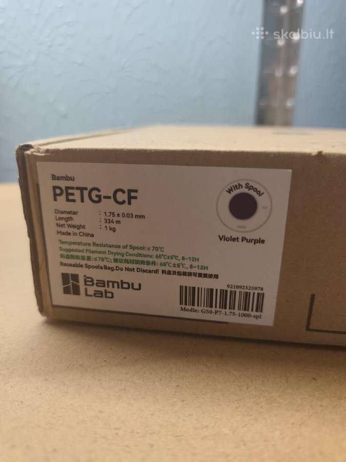 Nauji Bambu Lab filamentai – Pla, Petg, CF, Tpu - nuotraukos Nr. 7