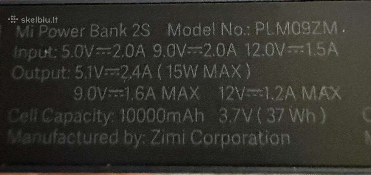 Mi išorinė baterija 10000 mah - nuotraukos Nr. 2