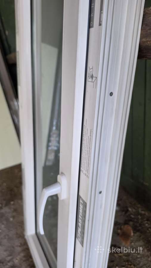 Pvc langas su orlaide ir ornamentiniu stiklu - nuotraukos Nr. 3