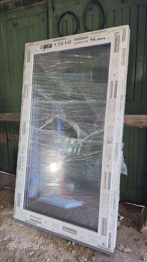 Baltas varstomas Pvc langas 44 mm stiklo paketas