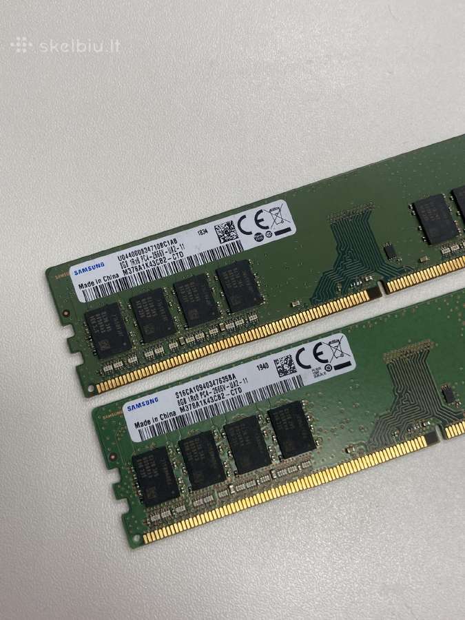 RAM Ddr4 2x8 GB 2666 Samsung - nuotraukos Nr. 2