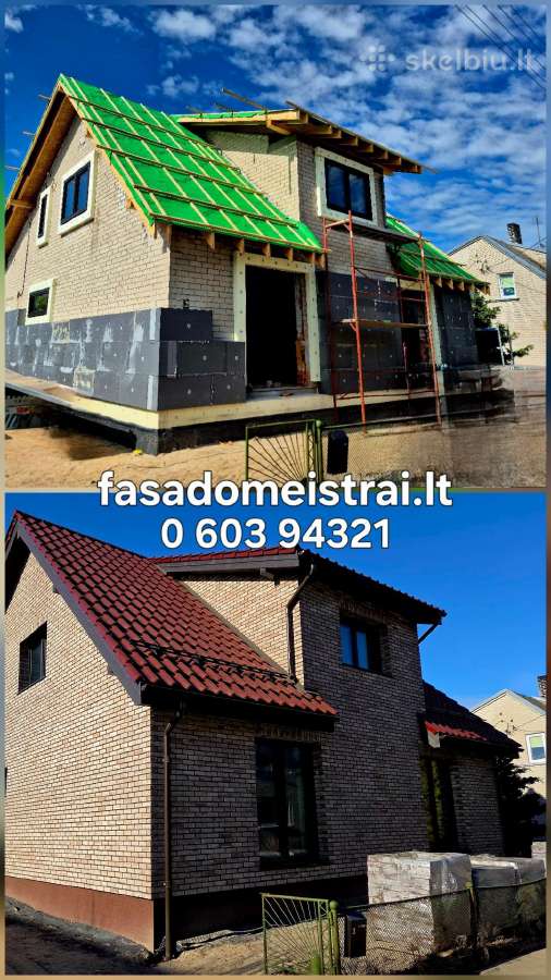Fasadų šiltinimas, dekoras, klinkeris. Klaipėda - nuotraukos Nr. 2