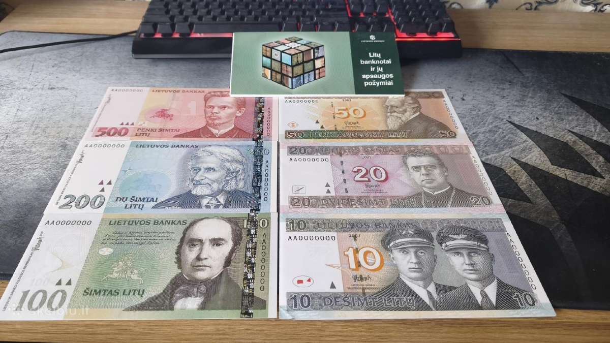 Litų banknotai ir jų apsaugos požymiai