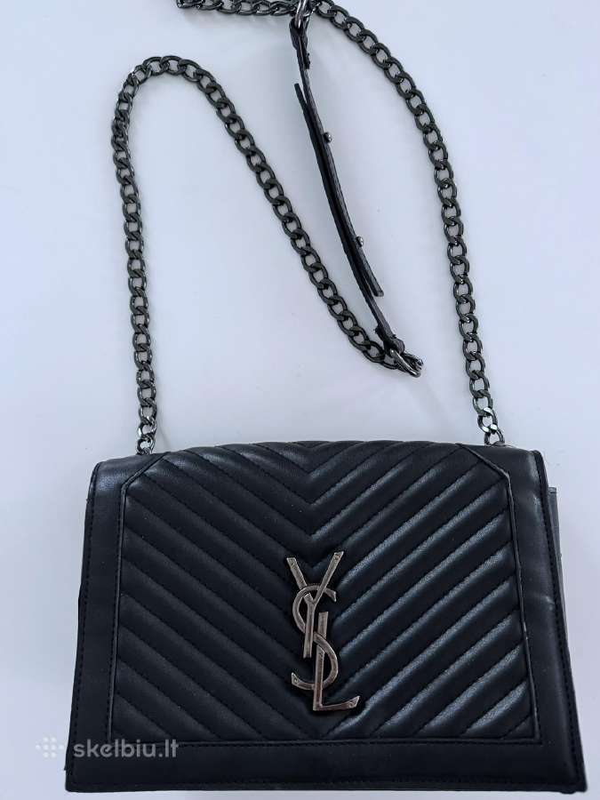 Stilinga juoda Yves Saint Laurent rankinė - nuotraukos Nr. 3