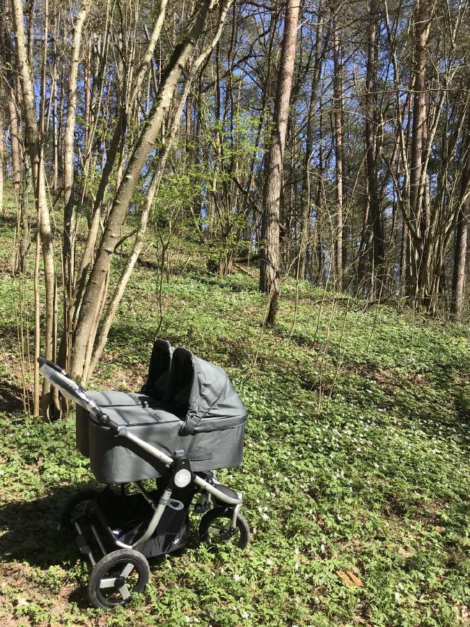 Bumbleride Indie Twin vežimėlis su dviem lopšiais
