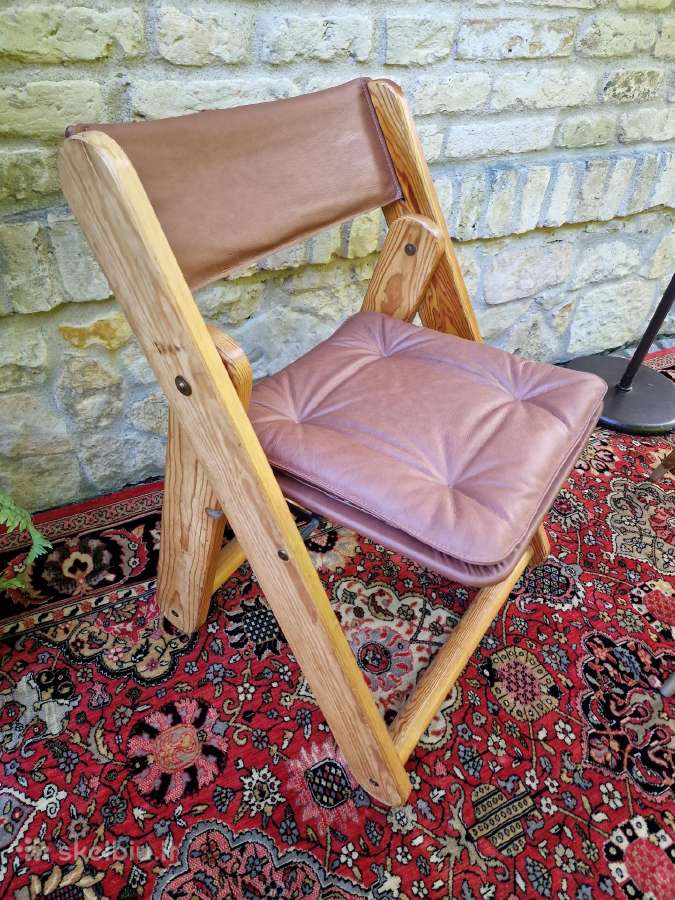 Vintažinė mid century autorinė sulankstoma kėdė